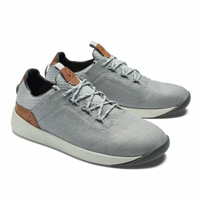 Olukai Men's Nanea Li Sneaker - Pale Grey / Vapor US985-064